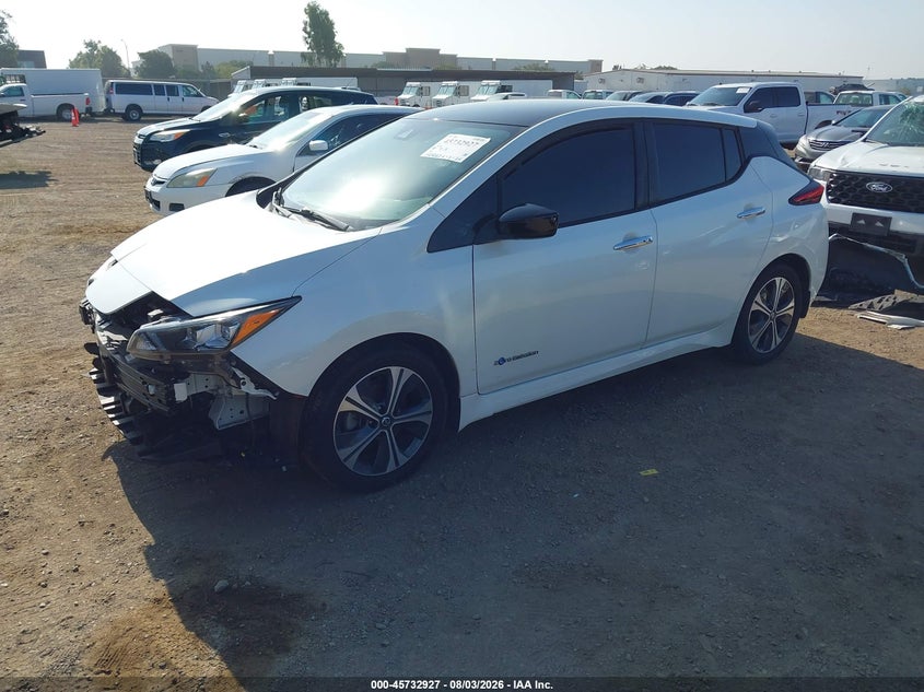 Vin: 1n4bz1cpxkc313304, lot: 46231626, nissan leaf sv plus 20192