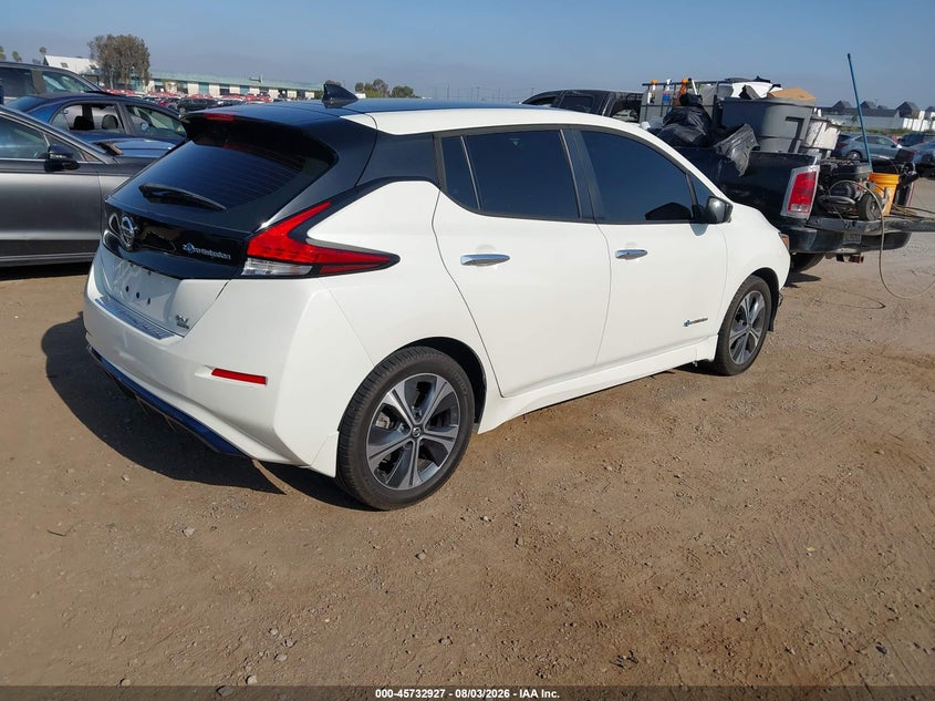 Vin: 1n4bz1cpxkc313304, lot: 46231626, nissan leaf sv plus 20194