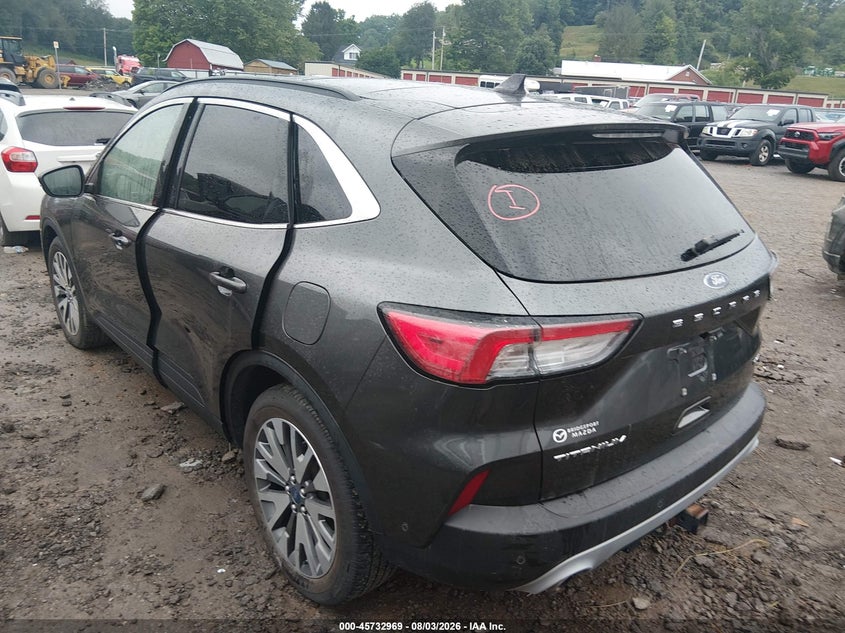 Vin: 1fmcu9j9xluc67853, lot: 46231668, ford escape titanium 20203