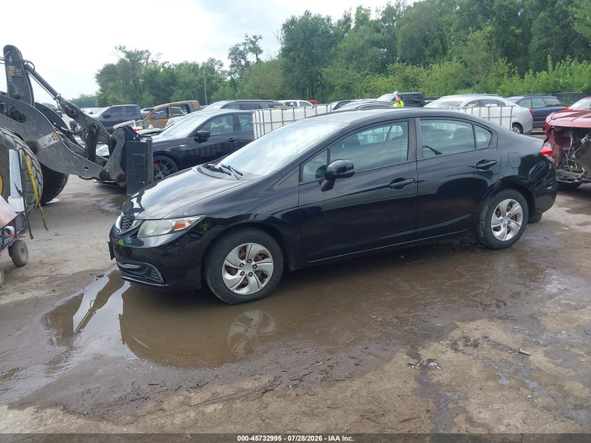 Vin: 2hgfb2f57dh572480, lot: 46231694, honda civic lx 20132