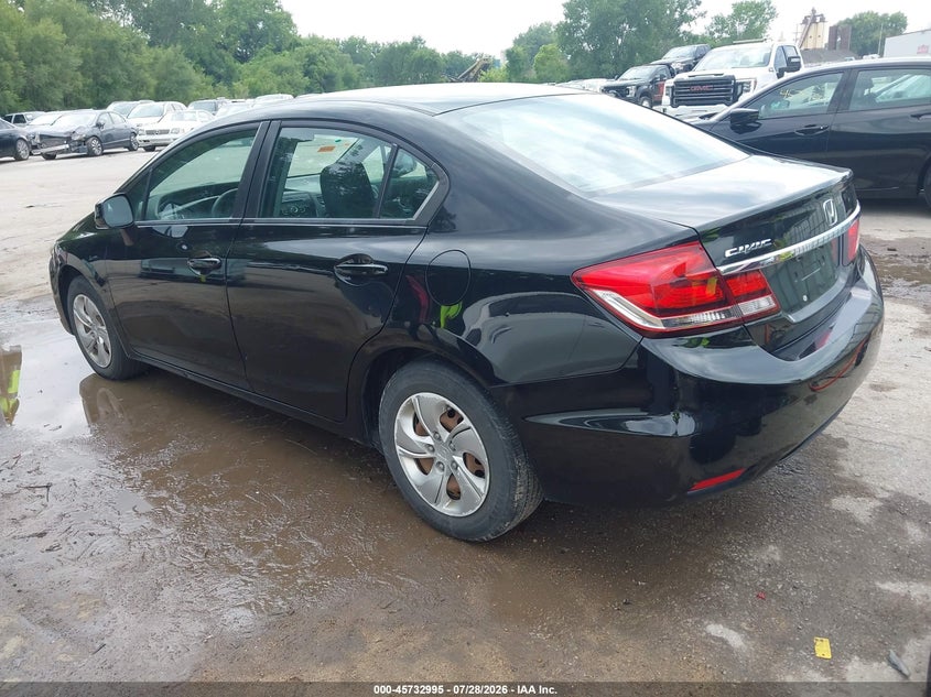 Vin: 2hgfb2f57dh572480, lot: 46231694, honda civic lx 20133