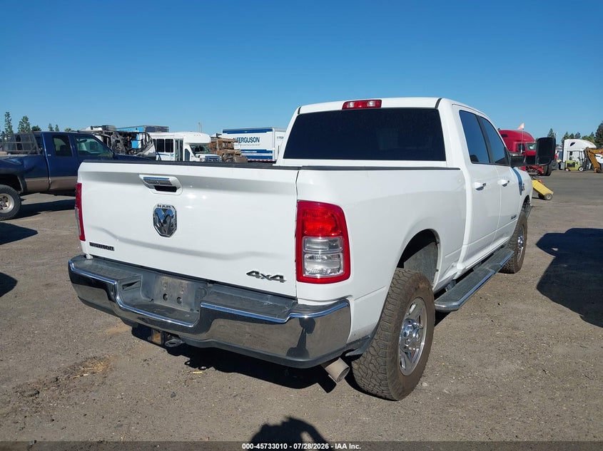 Vin: 3c6ur5dl6kg680291, lot: 46231709, ram 2500 big horn  4x4 6'4 box 20194