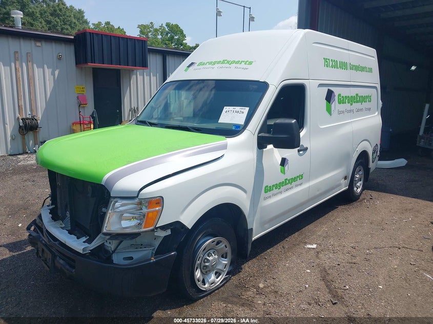 Vin: 1n6bf0lyxln805601, lot: 46231725, nissan nv cargo nv2500 hd sv high roof v6 20202