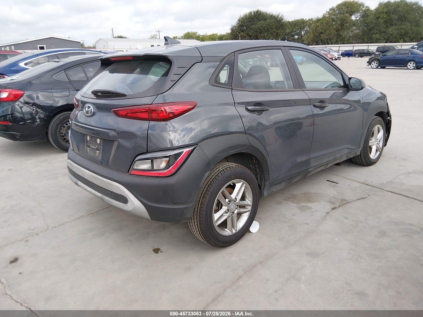 Vin: km8k22ab7pu058765, lot: 46231762, hyundai kona se 20234