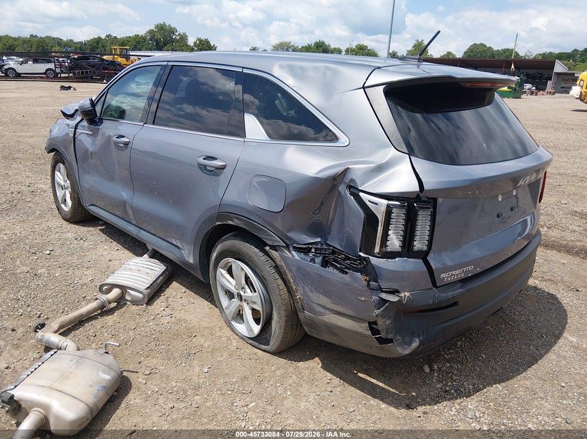 Vin: 5xyrgdlc6pg192903, lot: 46231783, kia sorento lx 20233