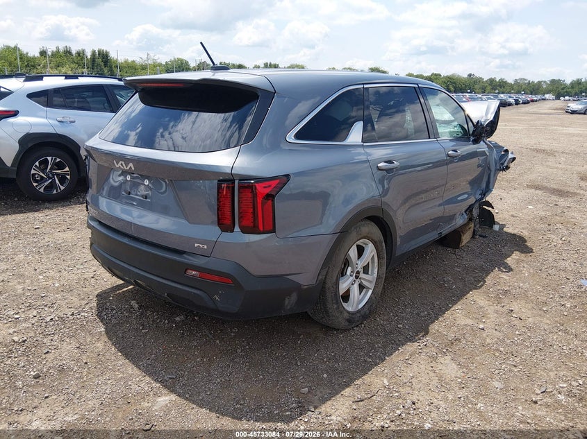 Vin: 5xyrgdlc6pg192903, lot: 46231783, kia sorento lx 20234