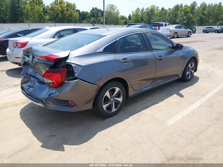 2019 HONDA CIVIC SEDAN 2.0L I-4 DOHC, VVT, 158HP