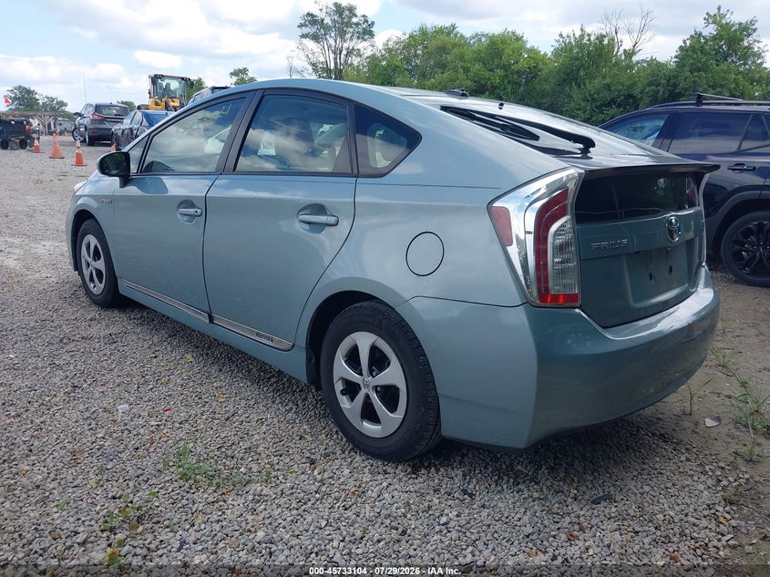 Vin: jtdkn3du0c1546370, lot: 46231803, toyota prius three 20123