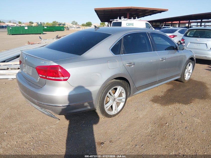 2013 VOLKSWAGEN PASSAT VIN 1VWCN7A31DC078871 nuotrauka 4