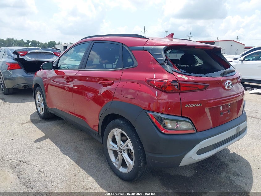 Vin: km8k62ab9nu916819, lot: 46231837, hyundai kona sel 20223
