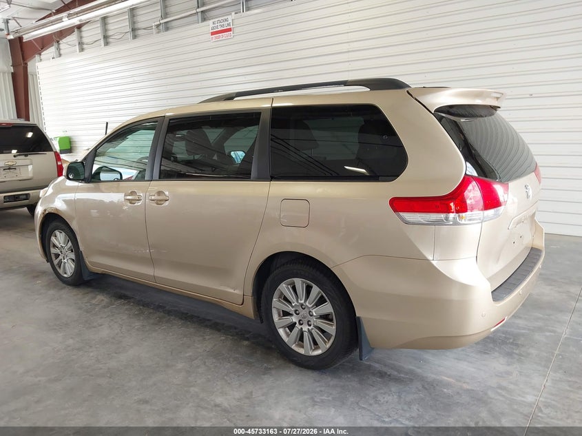 Vin: 5tdyk3dc9bs047014, lot: 46231862, toyota sienna xle 7 passenger 20113