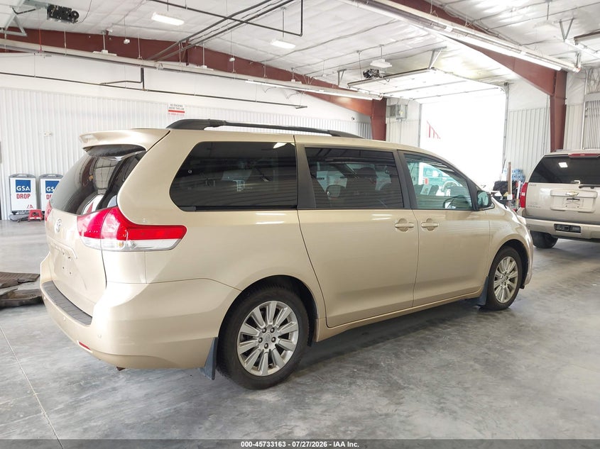 Vin: 5tdyk3dc9bs047014, lot: 46231862, toyota sienna xle 7 passenger 20114