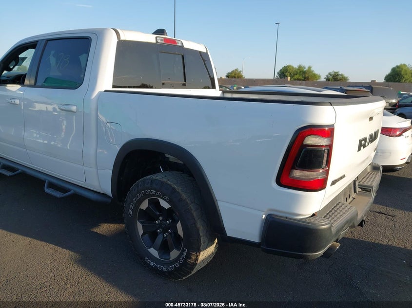 Vin: 1c6srflt3mn830298, lot: 46231877, ram 1500 rebel  4x4 5'7 box 20213