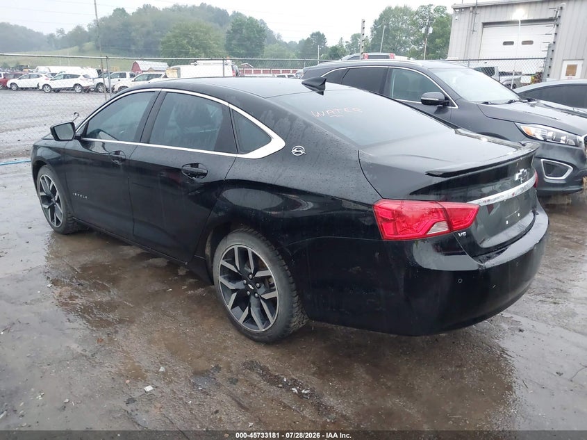 Vin: 2g1105s38h9190875, lot: 46231880, chevrolet impala 1lt 20173
