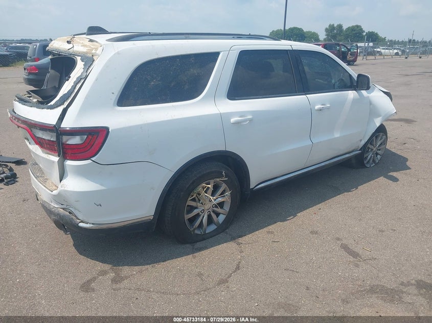 Vin: 1c4rdjag9hc829429, lot: 46231883, dodge durango sxt awd 20174