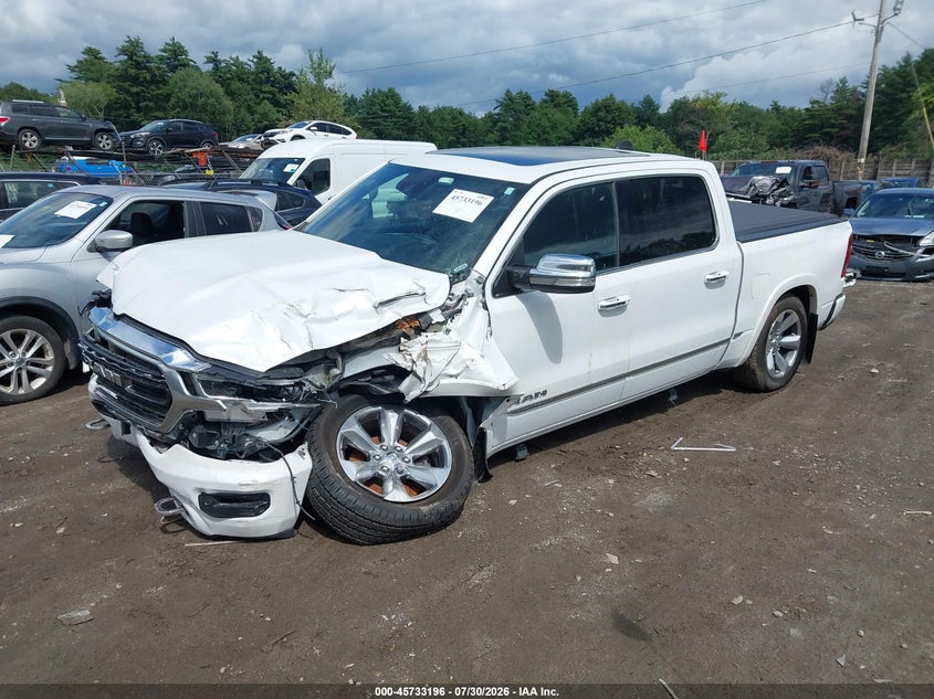 Vin: 1c6srfht1kn874323, lot: 46231895, ram 1500 limited  4x4 5'7 box 20192