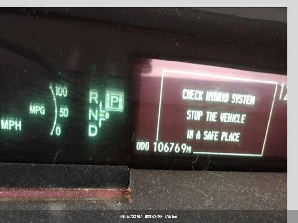 2015 TOYOTA PRIUS HATCHBACK 1.8L I-4 DOHC, VVT, 98HP