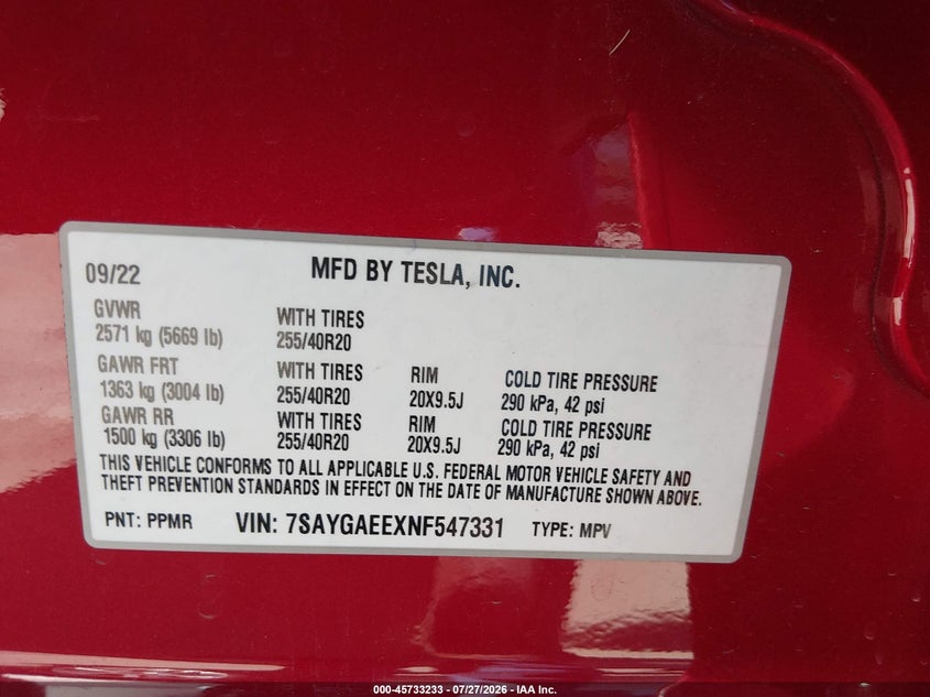 TESLA MODEL Y - zdjęcie 9