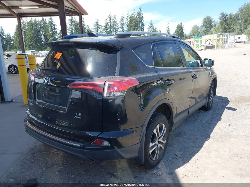 Vin: 2t3bfrev2jw839015, lot: 46231935, toyota rav4 le 20184