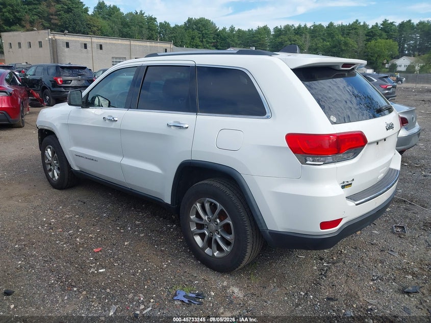 Vin: 1c4rjfbgxfc724142, lot: 46231944, jeep grand cherokee limited 20153