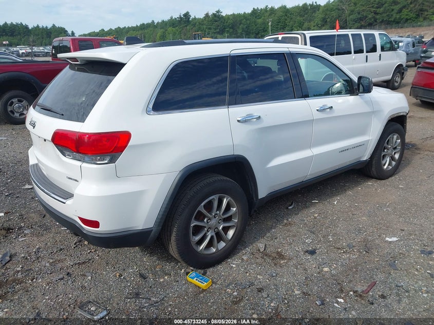 Vin: 1c4rjfbgxfc724142, lot: 46231944, jeep grand cherokee limited 20154
