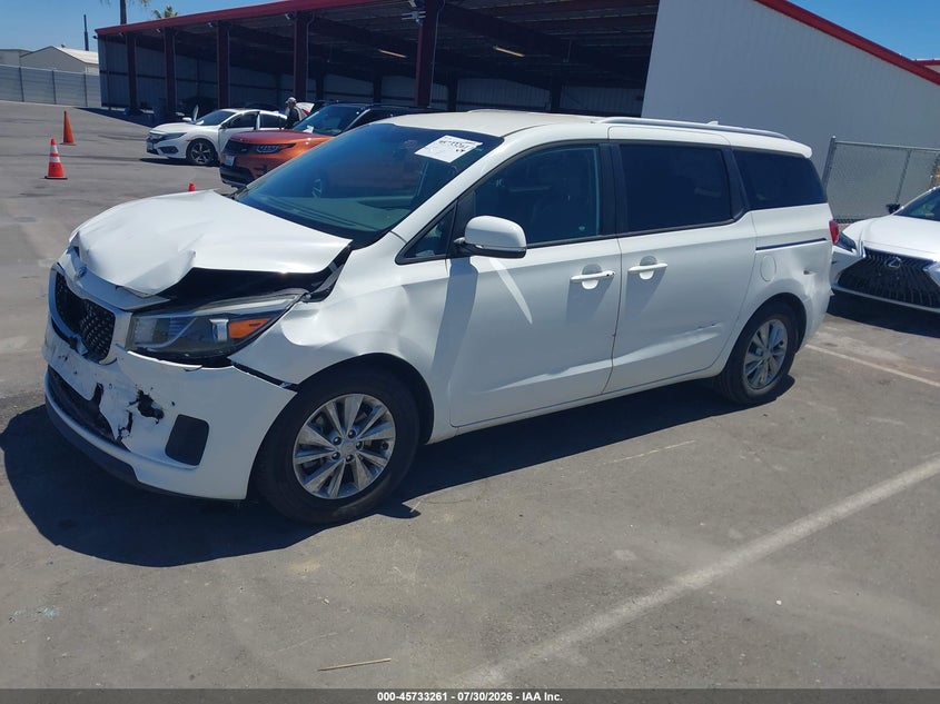 Vin: kndmb5c14h6339186, lot: 46231960, kia sedona lx 20172