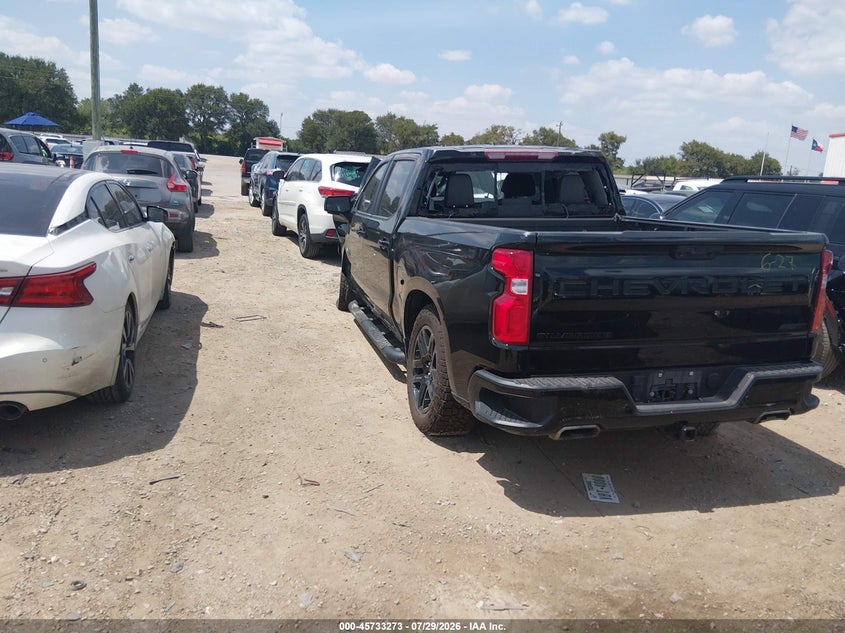 Vin: 2gcudeed7p1113909, lot: 46231972, chevrolet silverado 1500 4wd  short bed rst 20233