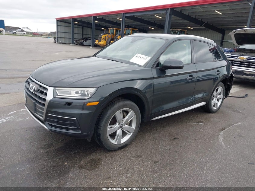 Vin: wa1anafy7j2077568, lot: 46232031, audi q5 2.0t premium/2.0t tech premium 20182