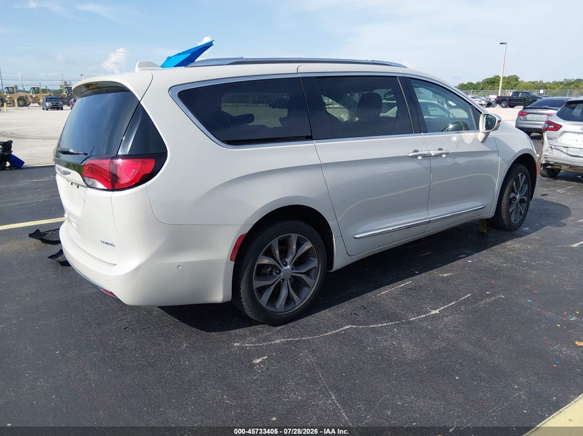 Vin: 2c4rc1ggxhr584030, lot: 46232104, chrysler pacifica limited 20174