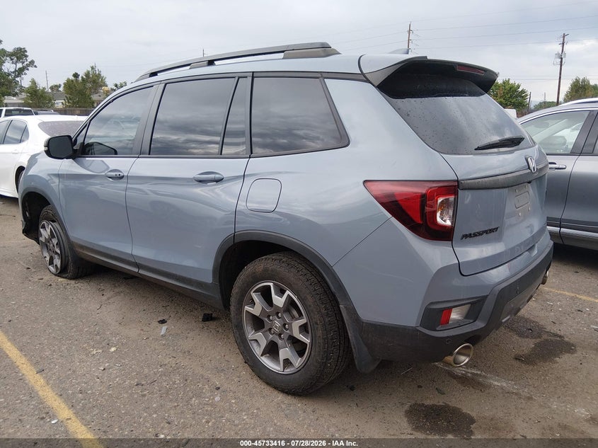 Vin: 5fnyf8h6xpb035455, lot: 46232115, honda passport awd trailsport 20233