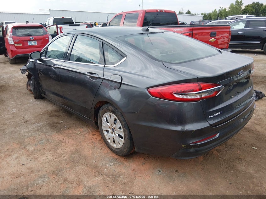 Vin: 3fa6p0g72kr231628, lot: 46232165, ford fusion s 20193