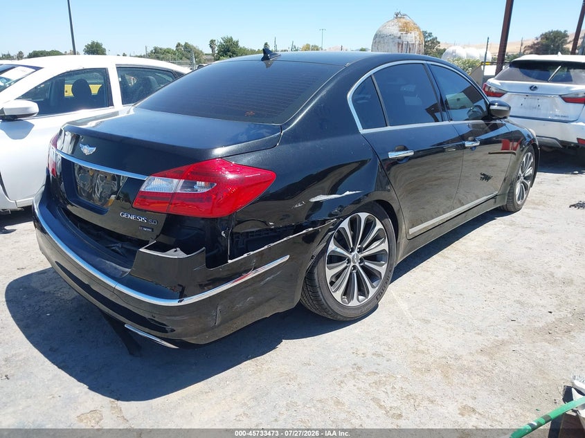 Vin: kmhgc4dhxcu164314, lot: 46232172, hyundai genesis 5.0 r-spec 20124