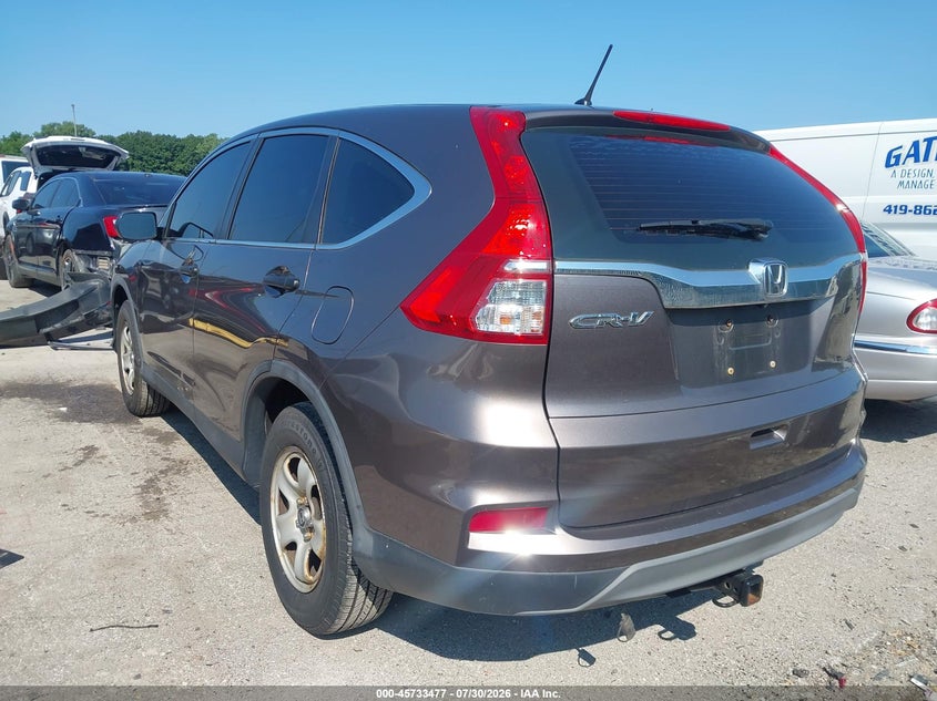 Vin: 3czrm3h30fg707612, lot: 46232176, honda cr-v lx 20153