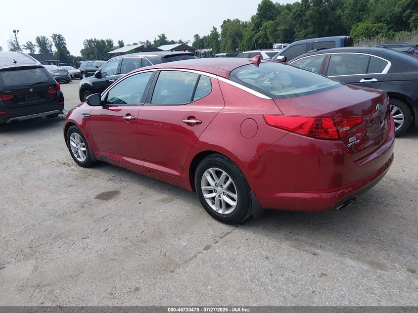 Vin: 5xxgm4a7xdg252218, lot: 46232177, kia optima lx 20133