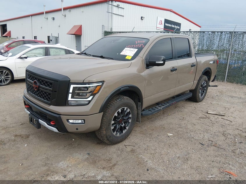 Vin: 1n6aa1ed4pn102589, lot: 46232212, nissan titan pro-4x 4x4 20232