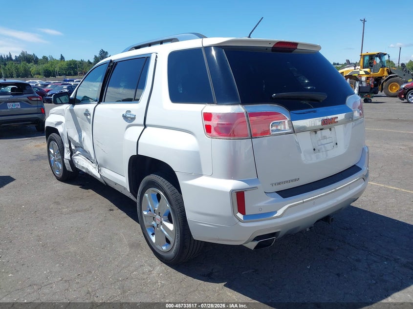 Vin: 2gkalrek2g6144438, lot: 46232217, gmc terrain denali 20163