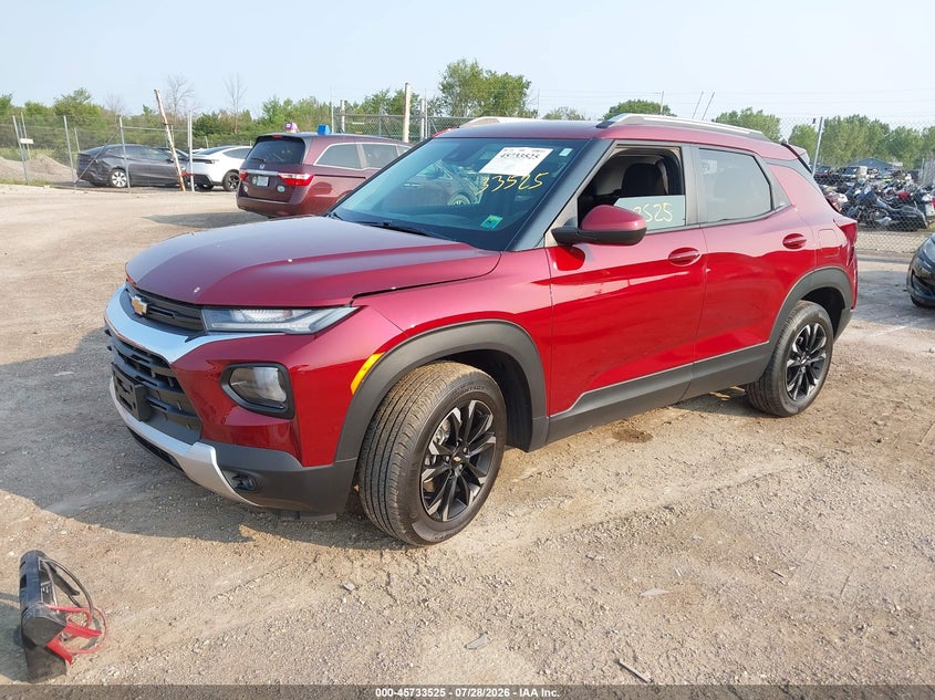 Vin: kl79mps24pb092289, lot: 46232224, chevrolet trailblazer fwd lt 20232