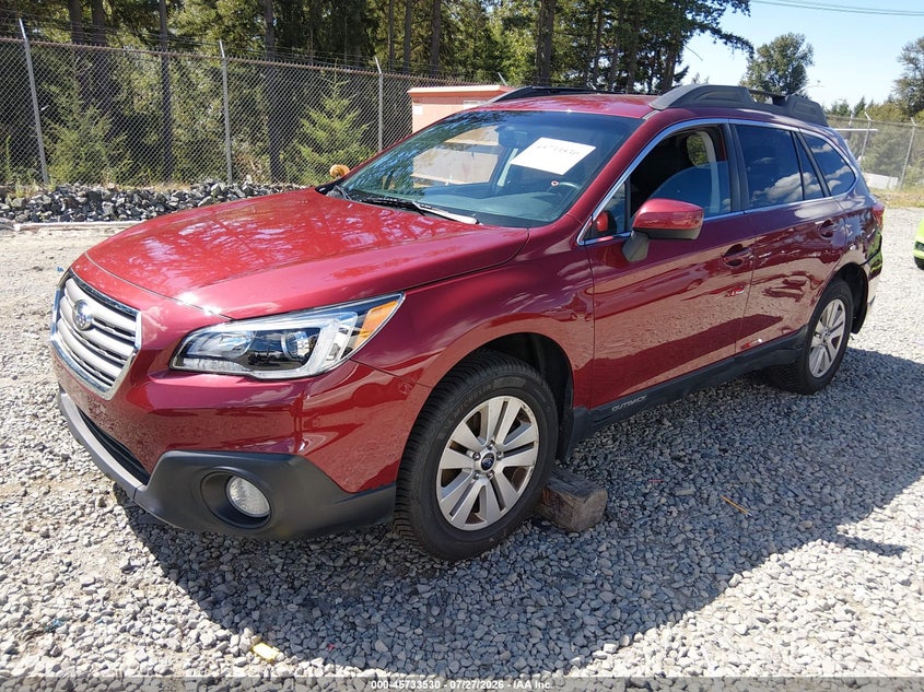 Vin: 4s4bsacc8f3320295, lot: 46232229, subaru outback 2.5i premium 20152