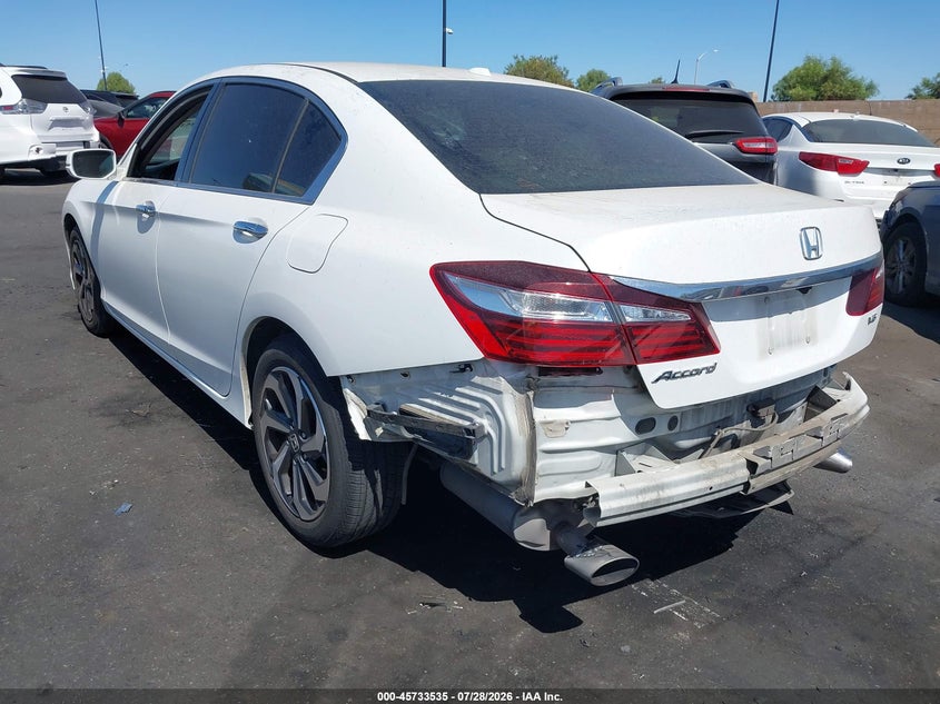 Vin: 1hgcr3f8xga031070, lot: 46232234, honda accord ex-l v-6 20163
