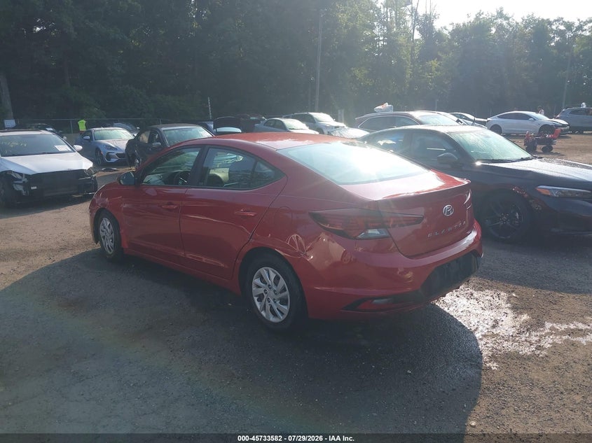 Vin: 5npd74lf7kh410059, lot: 46232281, hyundai elantra se 20193