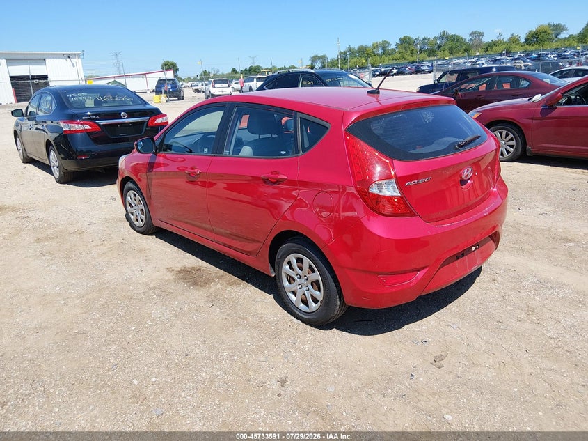 Vin: kmhct5ae0du119950, lot: 46232290, hyundai accent gs 20133