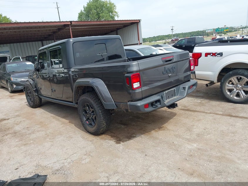Vin: 1c6hjtag5ml549315, lot: 46232292, jeep gladiator sport s 4x4 20213