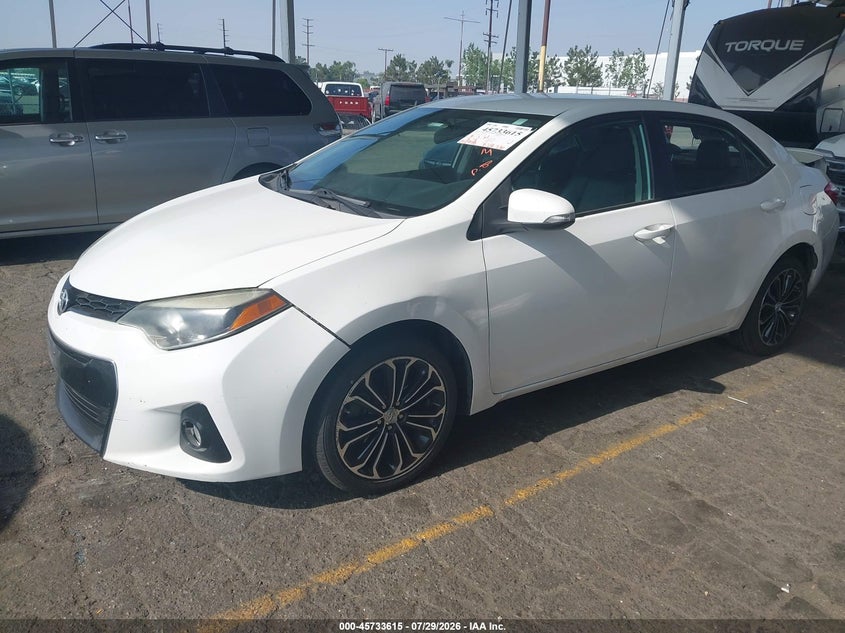 Vin: 5yfburhe9gp477124, lot: 46232314, toyota corolla s plus 20162
