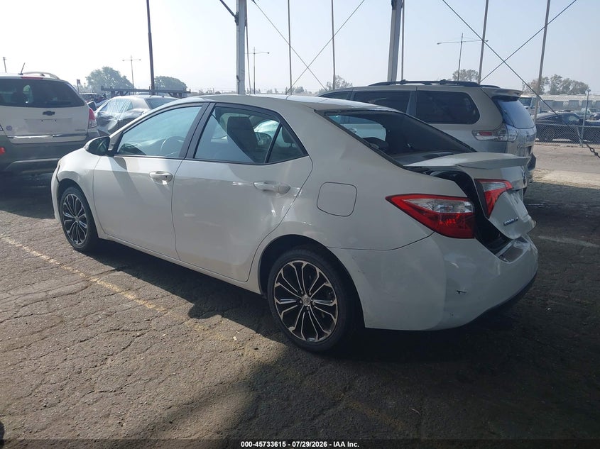 Vin: 5yfburhe9gp477124, lot: 46232314, toyota corolla s plus 20163