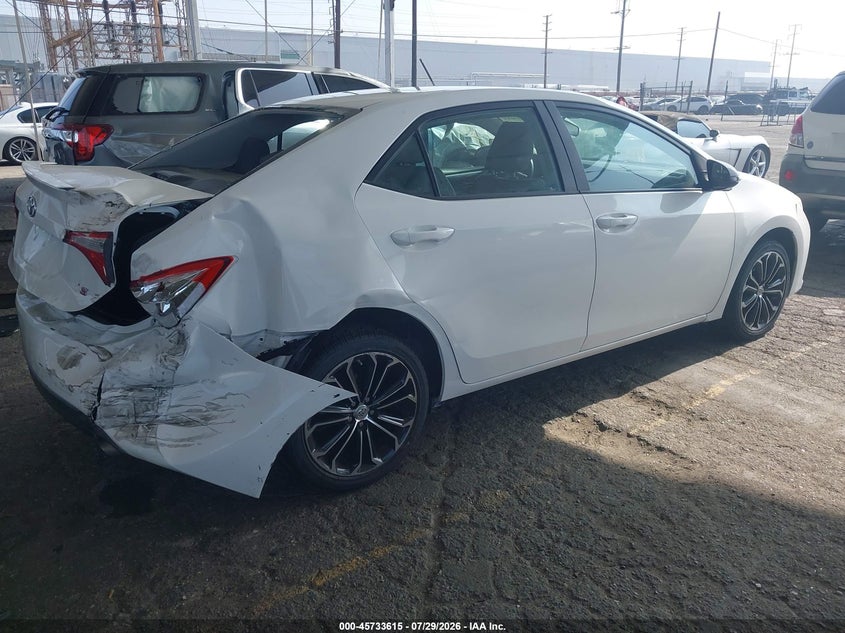 Vin: 5yfburhe9gp477124, lot: 46232314, toyota corolla s plus 20164