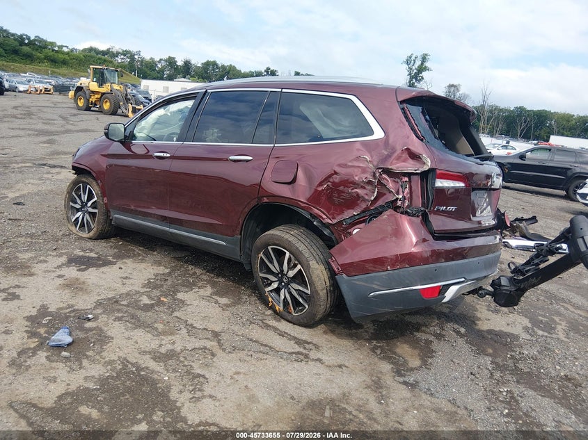 Vin: 5fnyf6h93nb000171, lot: 46232354, honda pilot awd touring 8 passenger 20223