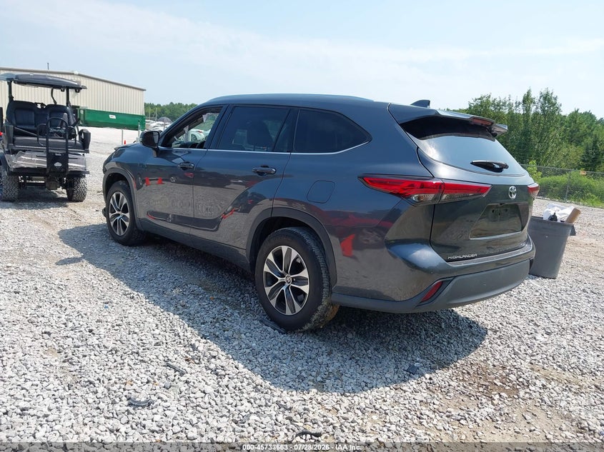 Vin: 5tdgzrahxls006936, lot: 46232362, toyota highlander xle 20203