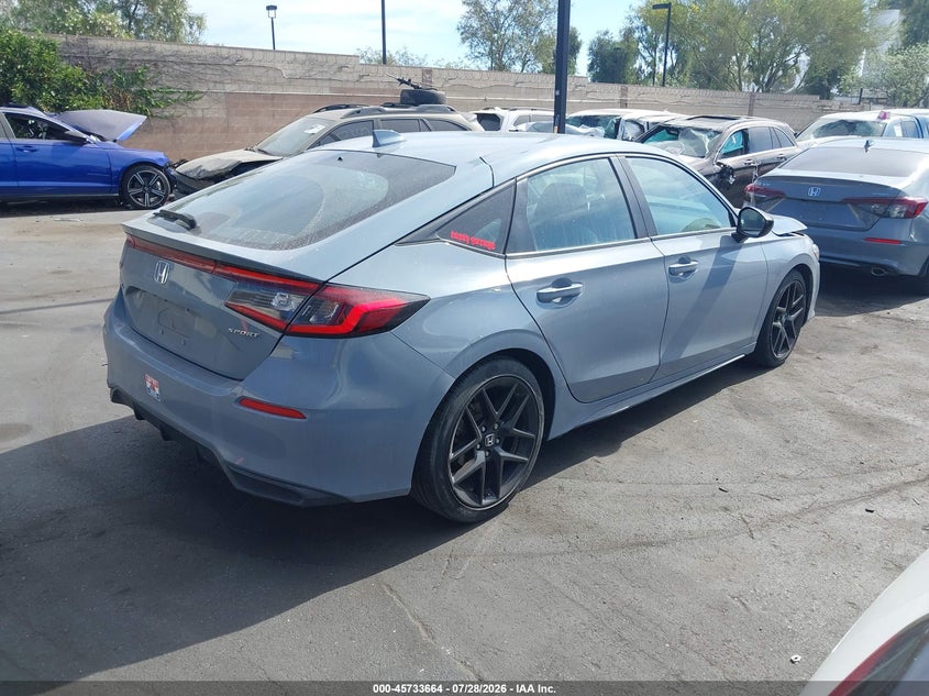 Vin: 19xfl2h87ne005704, lot: 46232363, honda civic sport 20224