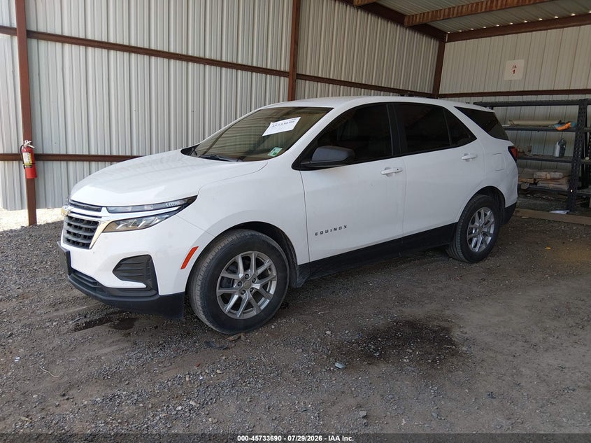 Vin: 3gnaxhev3ns214782, lot: 46232390, chevrolet equinox fwd ls 20222