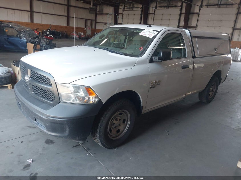 Vin: 3c6jr7dg9kg600001, lot: 46232444, ram 1500 classic tradesman  4x4 8' box 20192